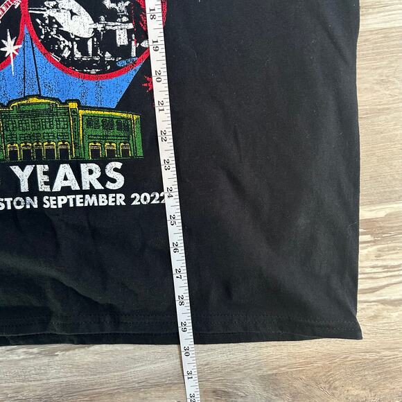 Aerosmith Tee Black Cotton 50 Years Boston Concert T-Shirt 2022 Rock Band - Picture 8 of 8